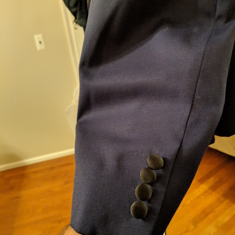 Calvin Klein Blue Slim Fit Tuxedo - Picture 5 of 8
